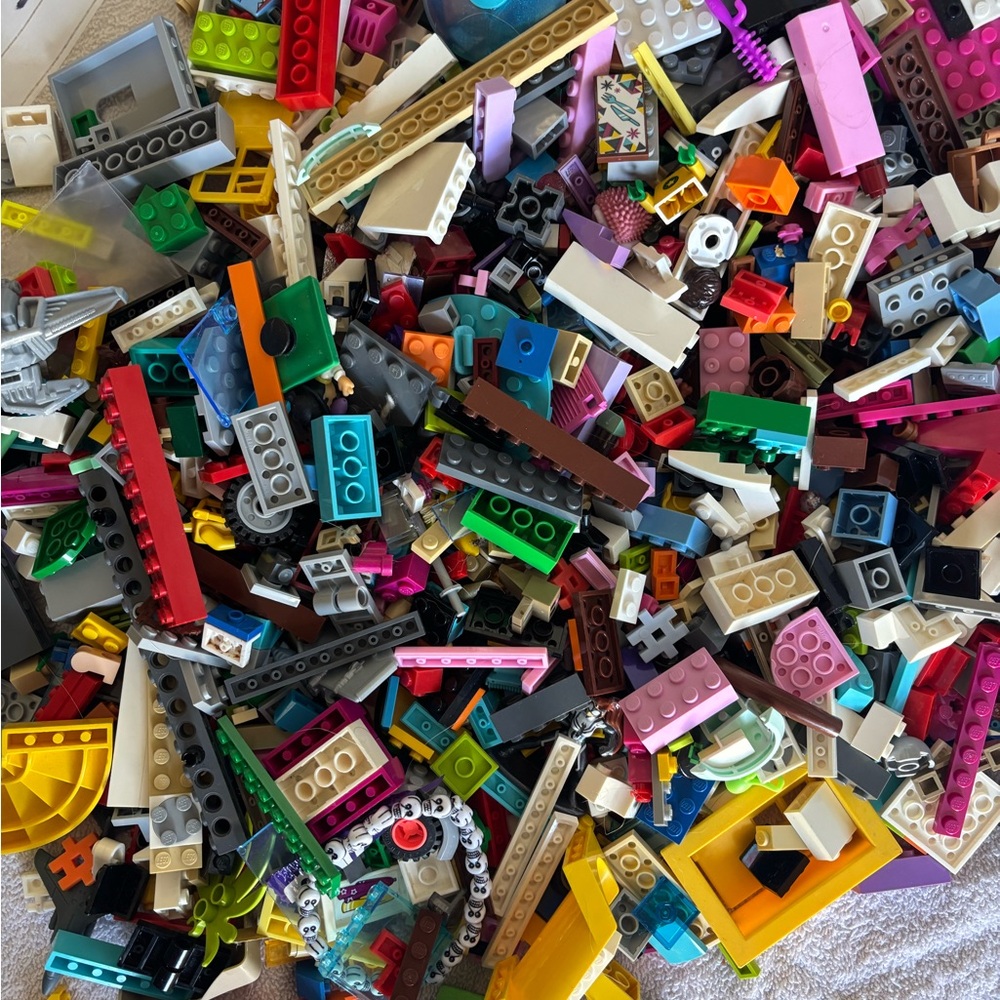 LEGO Toys | Colorful Building Blocks. 1 Gal Plus Full Bag. Plus 1 Unopened Toy